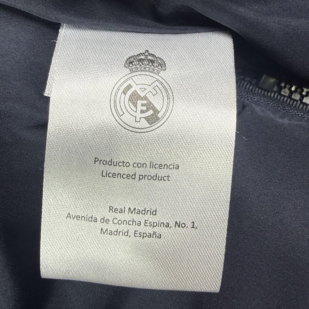 Real Madrid Official Kids Outerwear Long Padded Parka Coat Navy Blue Size 9/10 - Picture 10 of 14